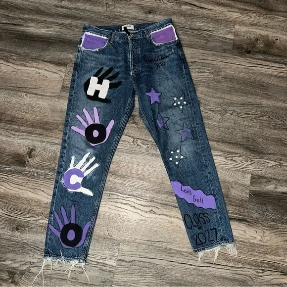 agolde jeans painted size 29 X 26 - Picture 2 of 4